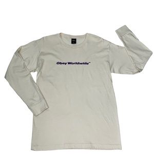 OBEY Worldwide Long Sleeve T-shirt With Logo in Front